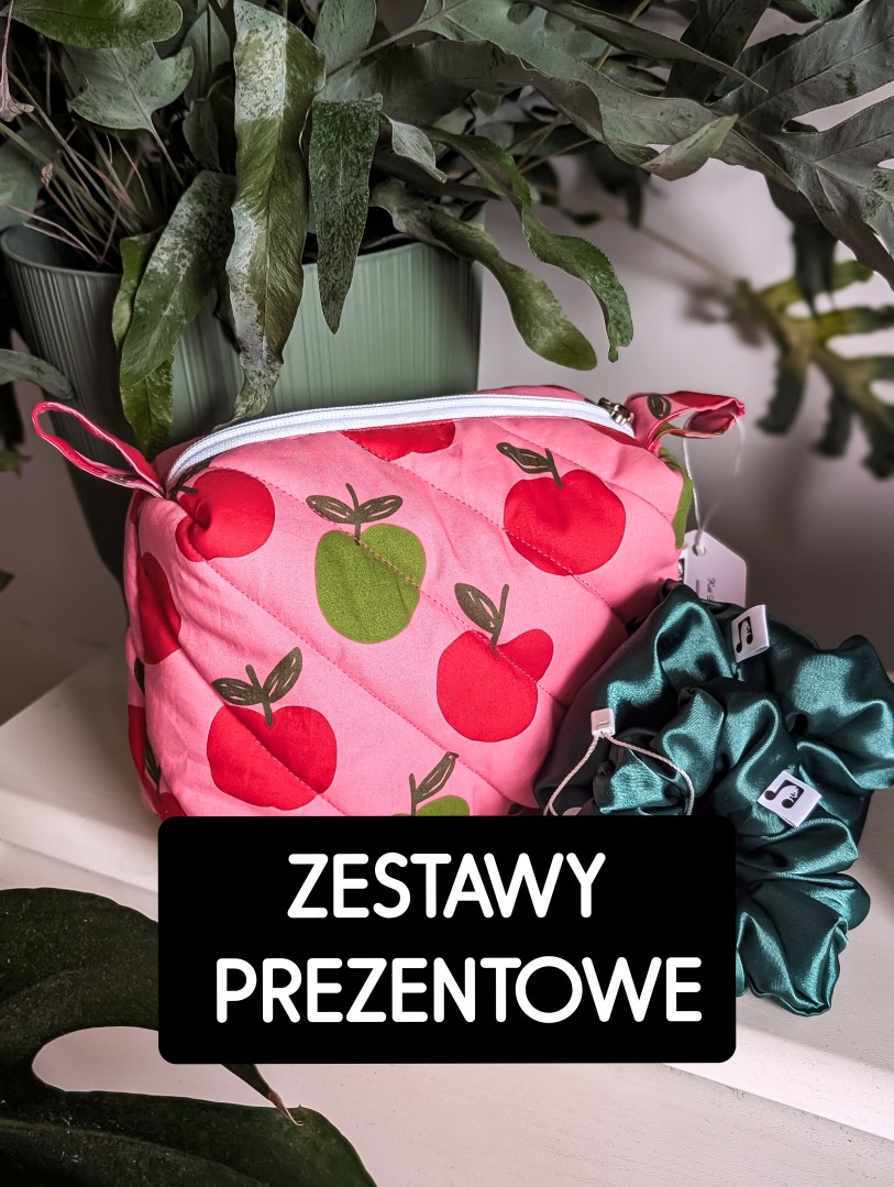 ZESTAWY PREZENTOWE SCRUNCHIE PLUS KOSMETYCZKA